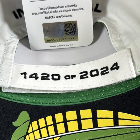 NWT NASCAR Iowa Corn Green & White Hat - Picture 5 of 6